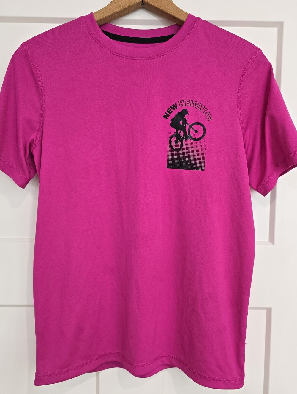 Boys Athleisure "New Heights" T-Shirt with Bicycle Graphic